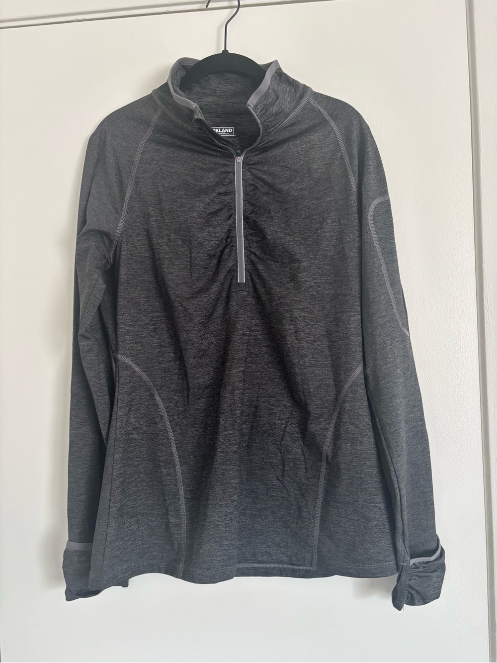 Kirkland Signature Women’s Charcoal Quarter-Zip Pullover